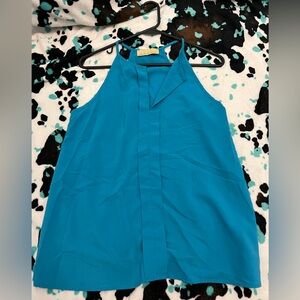 Blue Sleeveless Top